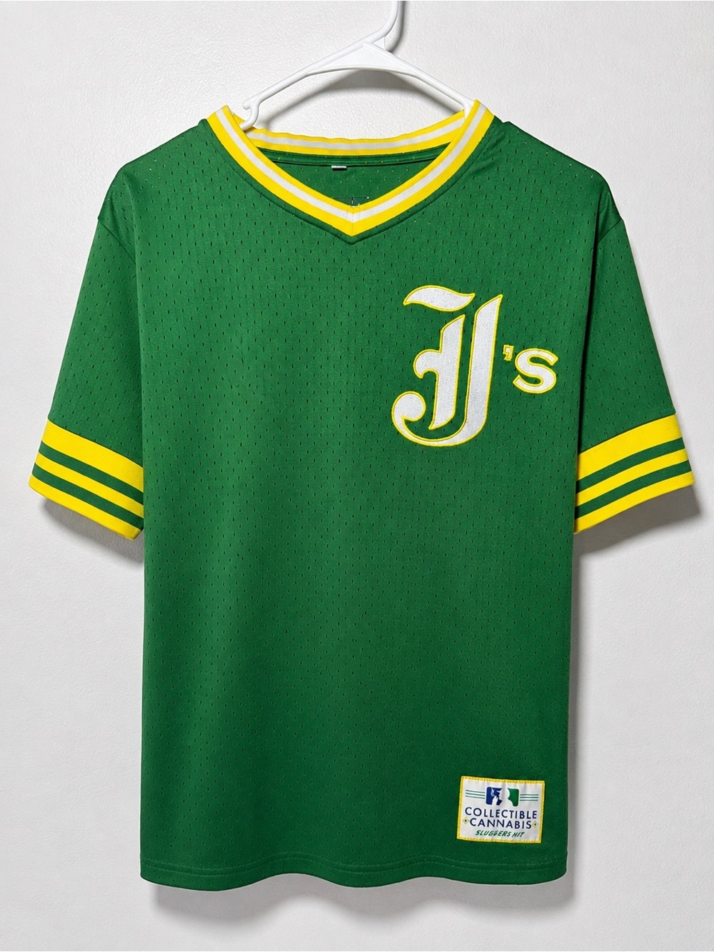 Collectible Cannabis Sluggers HIT Green Mesh Jersey - Size Small
